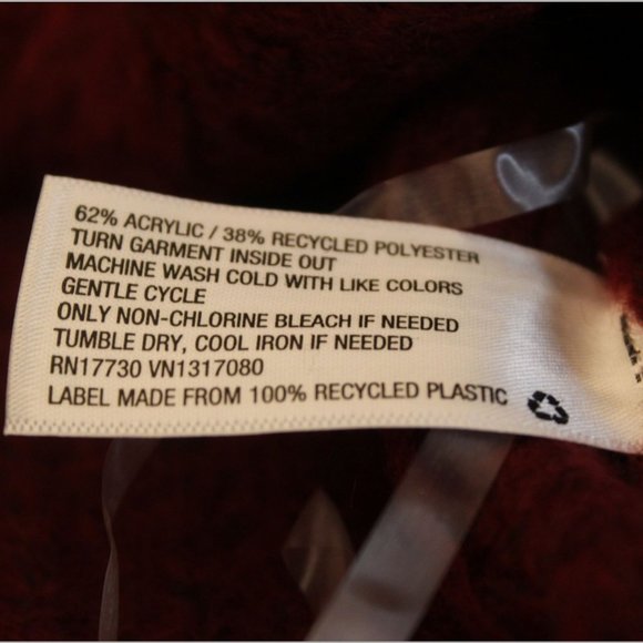 A New Day XS Burgundy  Turtleneck Cable Stitch Sweater - Picture 12 of 16